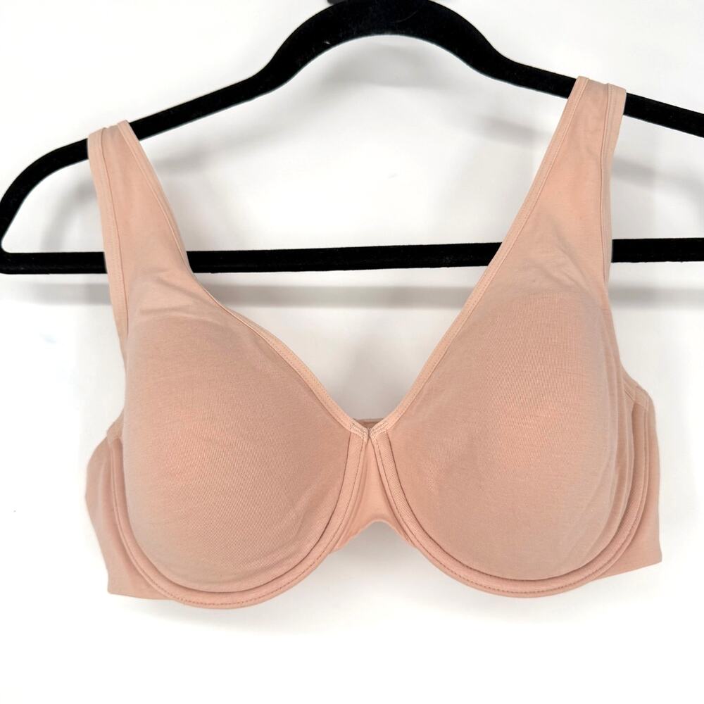 ThirdLove Organic Cloud Cotton Perfect Coverage Bra 32C 1/2 Rose Dust Beige